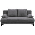 SCHLAFSOFA  mit Cord Anthrazit  - Anthrazit/Schwarz, KONVENTIONELL, Kunststoff/Textil (211/96/105cm) - Carryhome