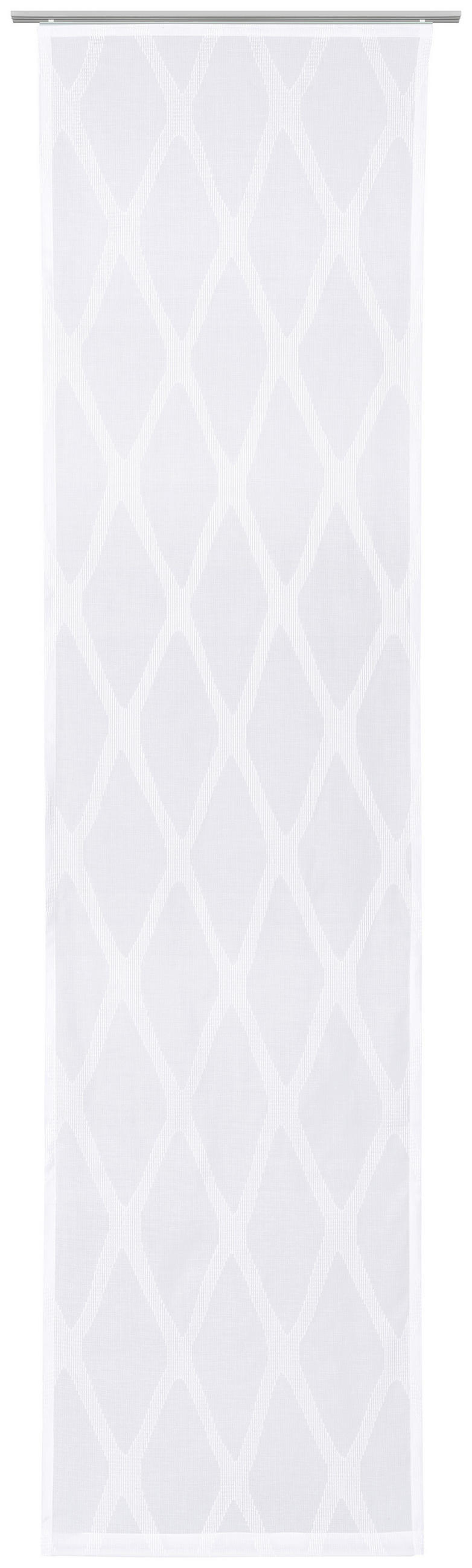 PANEL ZAVESA bela - bela, Osnovno, tekstil (60/245cm) - Novel
