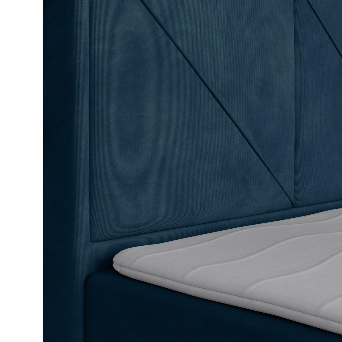 BOXSPRINGBETT 180/200 cm  in Blau  - Blau, MODERN, Holz/Kunststoff (180/200cm) - MID.YOU