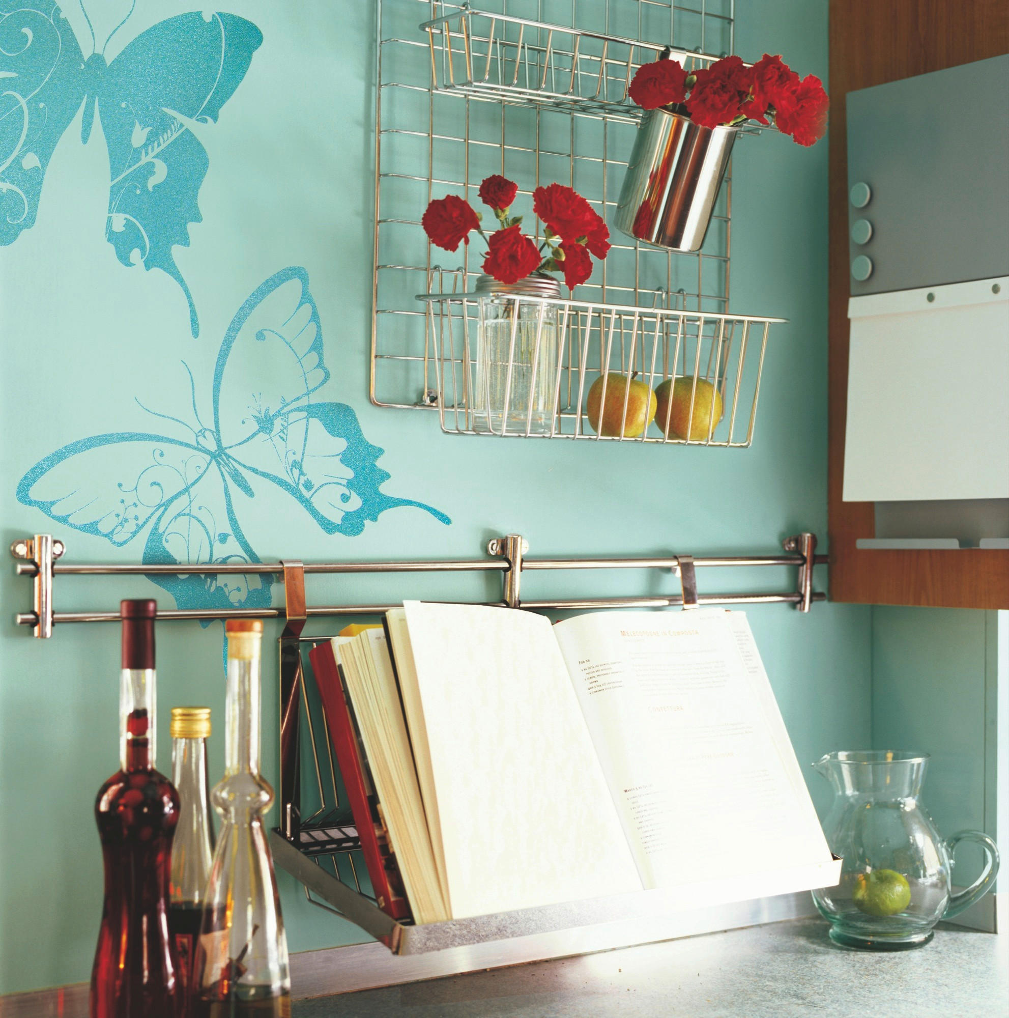 DEKOSTICKER  - Blau/Klar, Natur, Kunststoff (50/70cm) - Komar