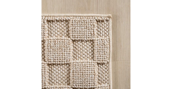 FLACHWEBETEPPICH 60/110 cm HELIX Beige  - Beige, Basics, Kunststoff/Textil (60/110cm) - Novel