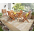 GARTENKLAPPSESSEL Eukalyptusholz Braun - Braun, LIFESTYLE, Holz (54,5/93/62,5cm) - Ambia Garden