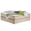 BOXSPRINGBETT 180/220 cm  in Beige  - Beige/Schwarz, Design, Textil (180/220cm) - home24