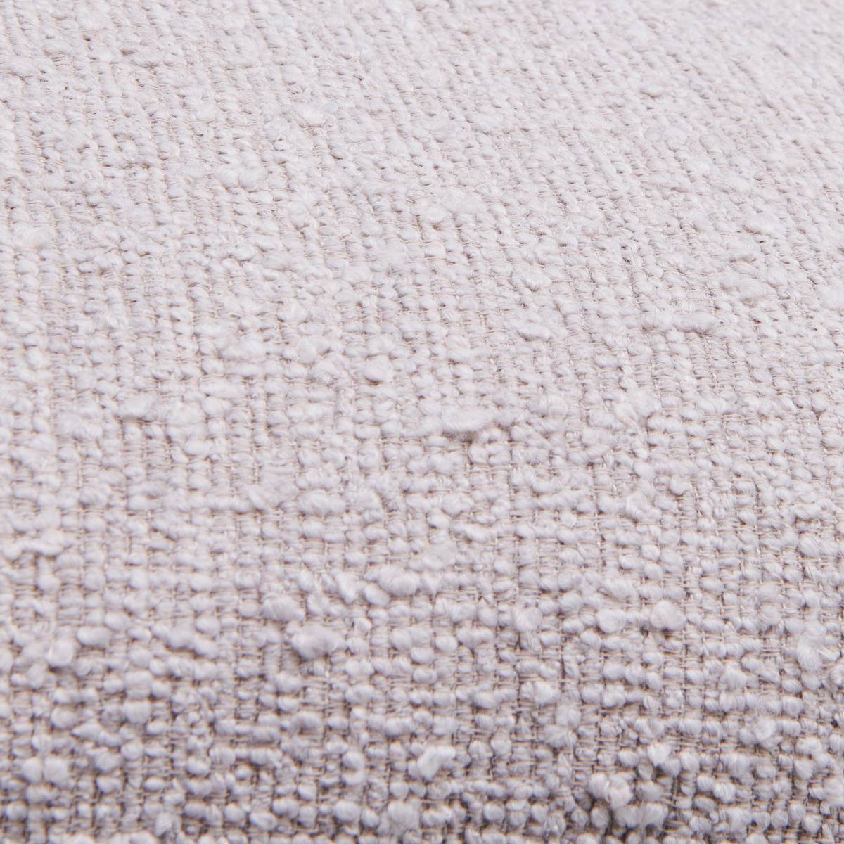 HUSSEN-SOFA Flachgewebe, Bouclé Beige  - Beige/Schwarz, Trend, Textil/Metall (195/82/98cm) - Livetastic