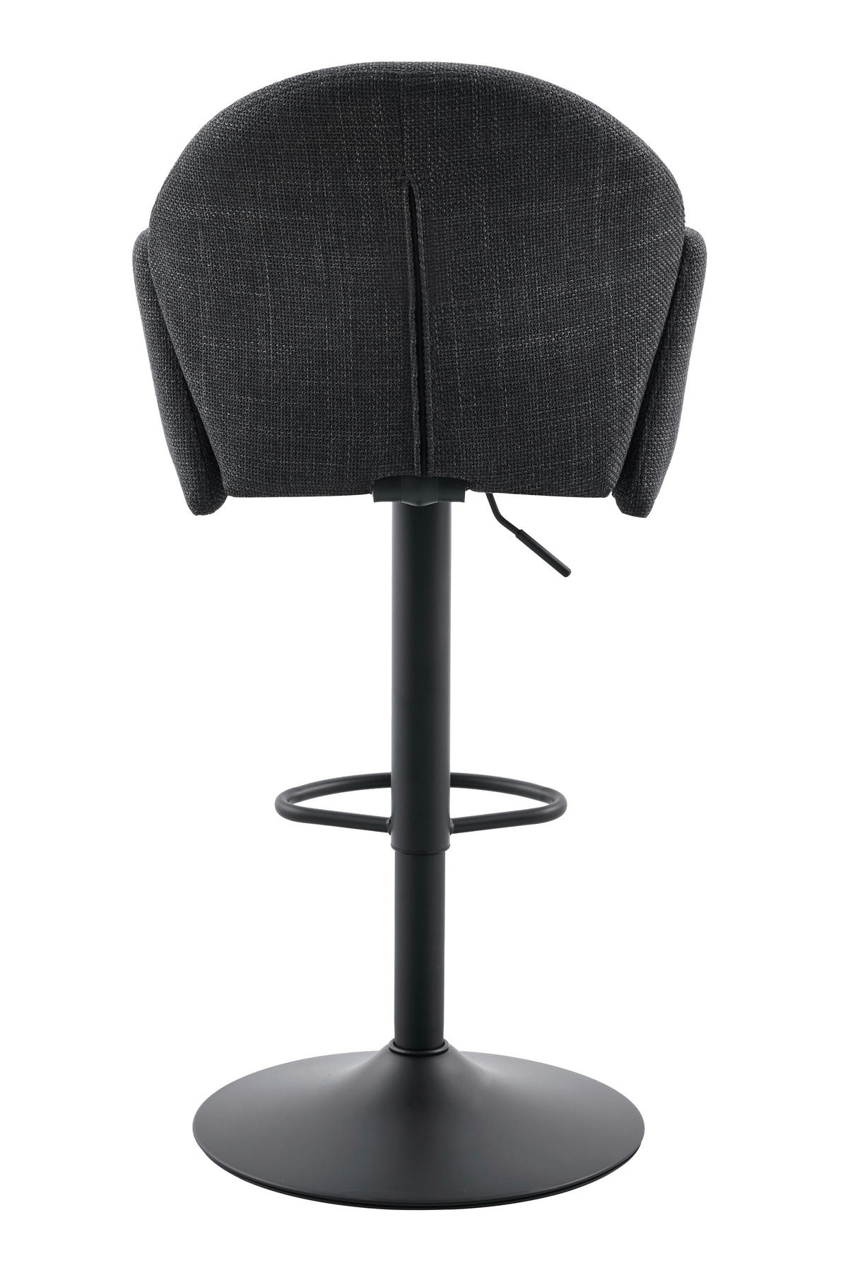 BARHOCKER-SET Anthrazit Stahl erweiterbar, Sitzfläche 360° drehbar  - Anthrazit/Schwarz, MODERN, Textil/Metall (53/96-117/57cm) - MID.YOU