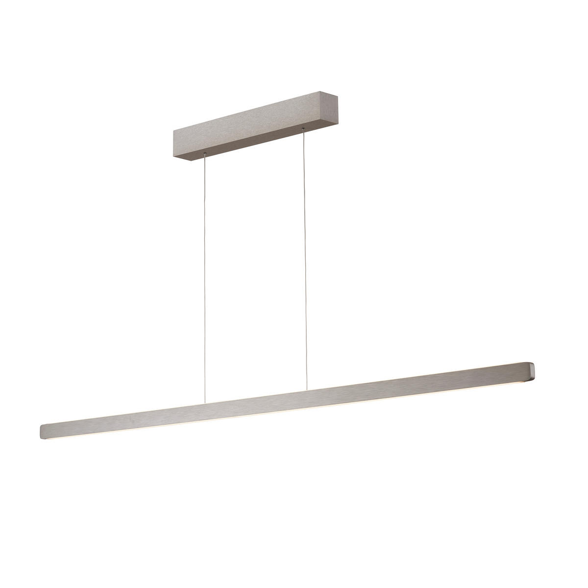 LED-HÄNGELEUCHTE 650 145/1,5/3,5 cm   - Nickelfarben, Design, Metall (145/1,5/3,5cm) - Ambiente