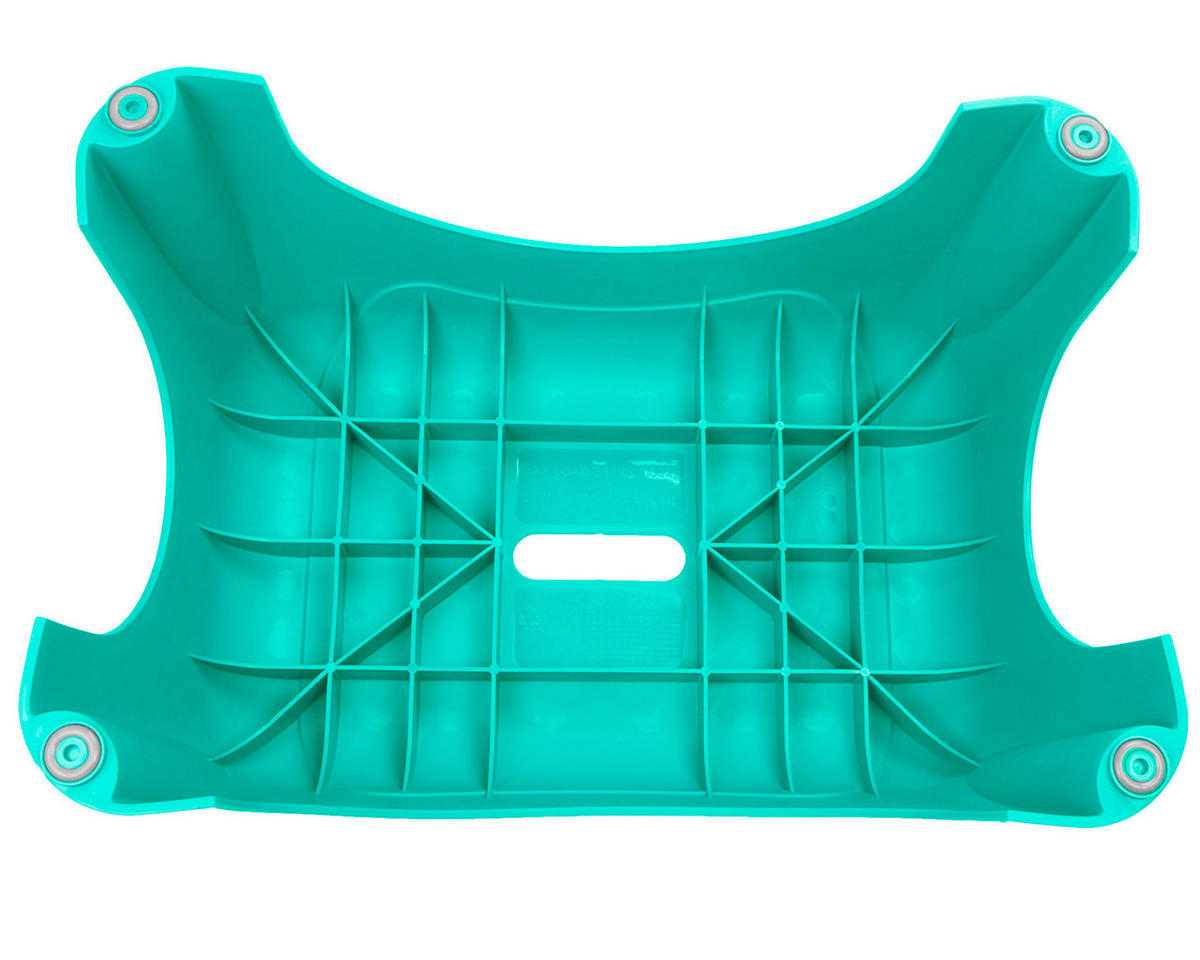 TRITTHOCKER  - Türkis, Basics, Kunststoff (44/23,5/31cm)