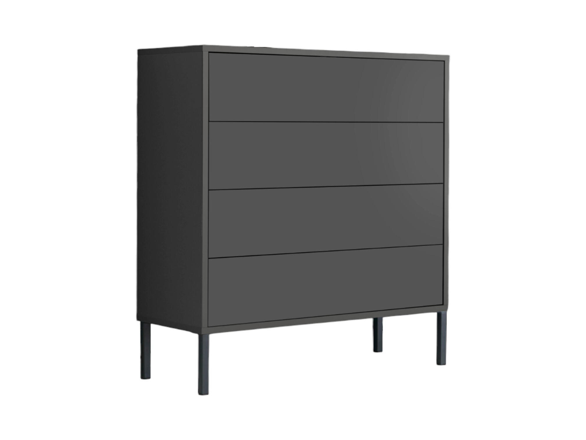 KOMMODE Mailand Typ 3 + MF  in 79/86/33 cm  - Anthrazit, MODERN, Holzwerkstoff/Metall (79/86/33cm) - MID.YOU