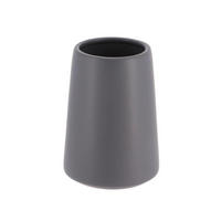 DRŽAČ ČETKICA ZA ZUBE  siva  keramika  SOLID  - siva, Basics, keramika (6/11,5/8cm) - Homeware