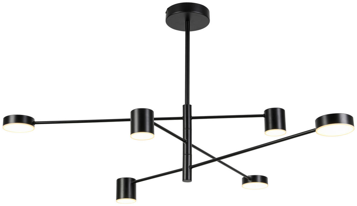 HÄNGELEUCHTE 92/105/56,5 cm   - Schwarz, Design, Kunststoff/Metall (92/105/56,5cm) - Collet's Monde