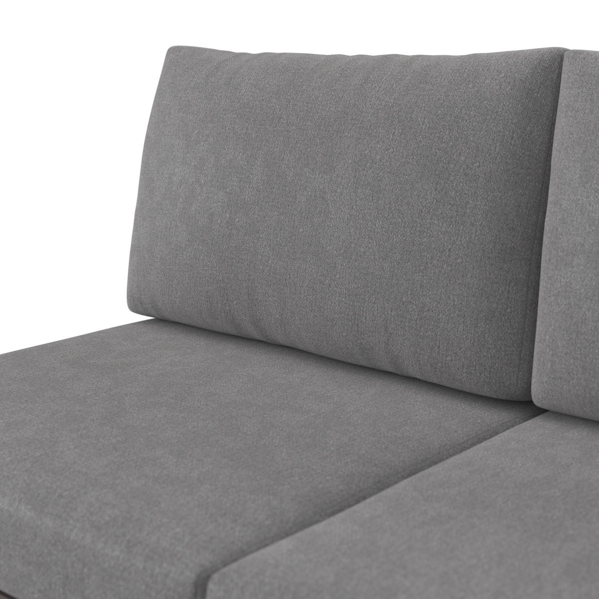 LOUNGE SOFA   antracit, svijetlo siva, tamno siva  - tamno siva/svijetlo siva, Design, metal/tekstil (201/74/76cm) - Amatio