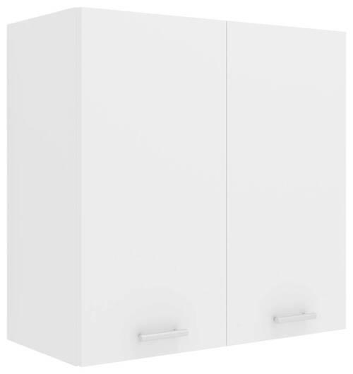 KÜCHENOBERSCHRANK 60/60/31 cm  in Weiß  - Alufarben/Weiß, KONVENTIONELL, Holzwerkstoff/Metall (60/60/31cm) - MID.YOU