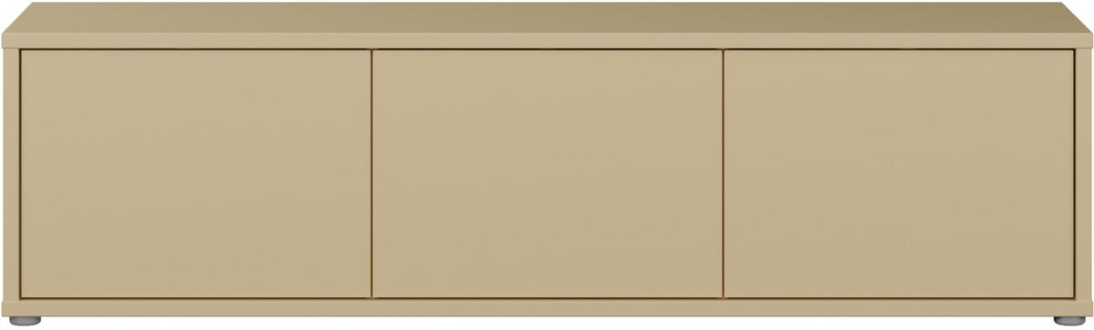 LOWBOARD  in 154,2/44,5/34,9 cm  - Gelb/Grau, MODERN, Holzwerkstoff/Kunststoff (154,2/44,5/34,9cm) - Carryhome