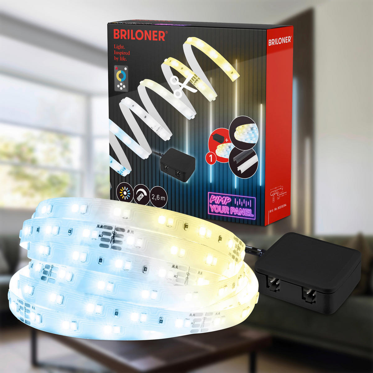 LED-TRAK  Pimp Your Panel Starterset /max 1300 lm (500 lm/m) lm/2700-6500 K// - bela, Basics, umetna masa (260cm)