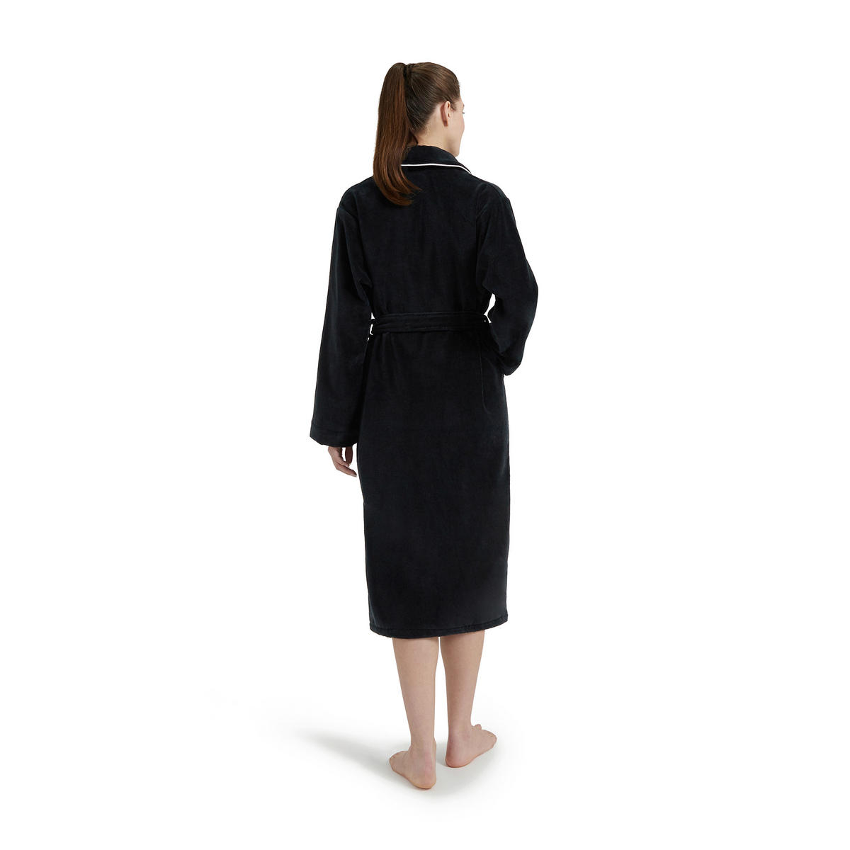 BADEMANTEL XL Unisex  - Schwarz, Basics, Textil (XLnull) - Moeve