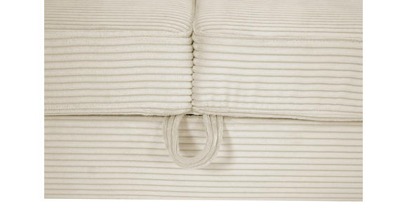 ECKSOFA inkl. Funktionen Naturfarben Cord  - Silberfarben/Naturfarben, Design, Textil/Metall (250/167cm) - Xora