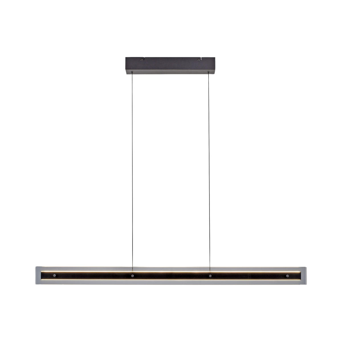 LED-PENDELLEUCHTE 105/8/200 cm  - Schwarz, Design, Kunststoff/Metall (105/8/200cm) - Schöner Wohnen