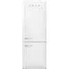 KÜHL-GEFRIER-KOMBINATION FAB38RWH5  - Weiß, Basics, Metall (70,6/205/71,1cm) - SMEG