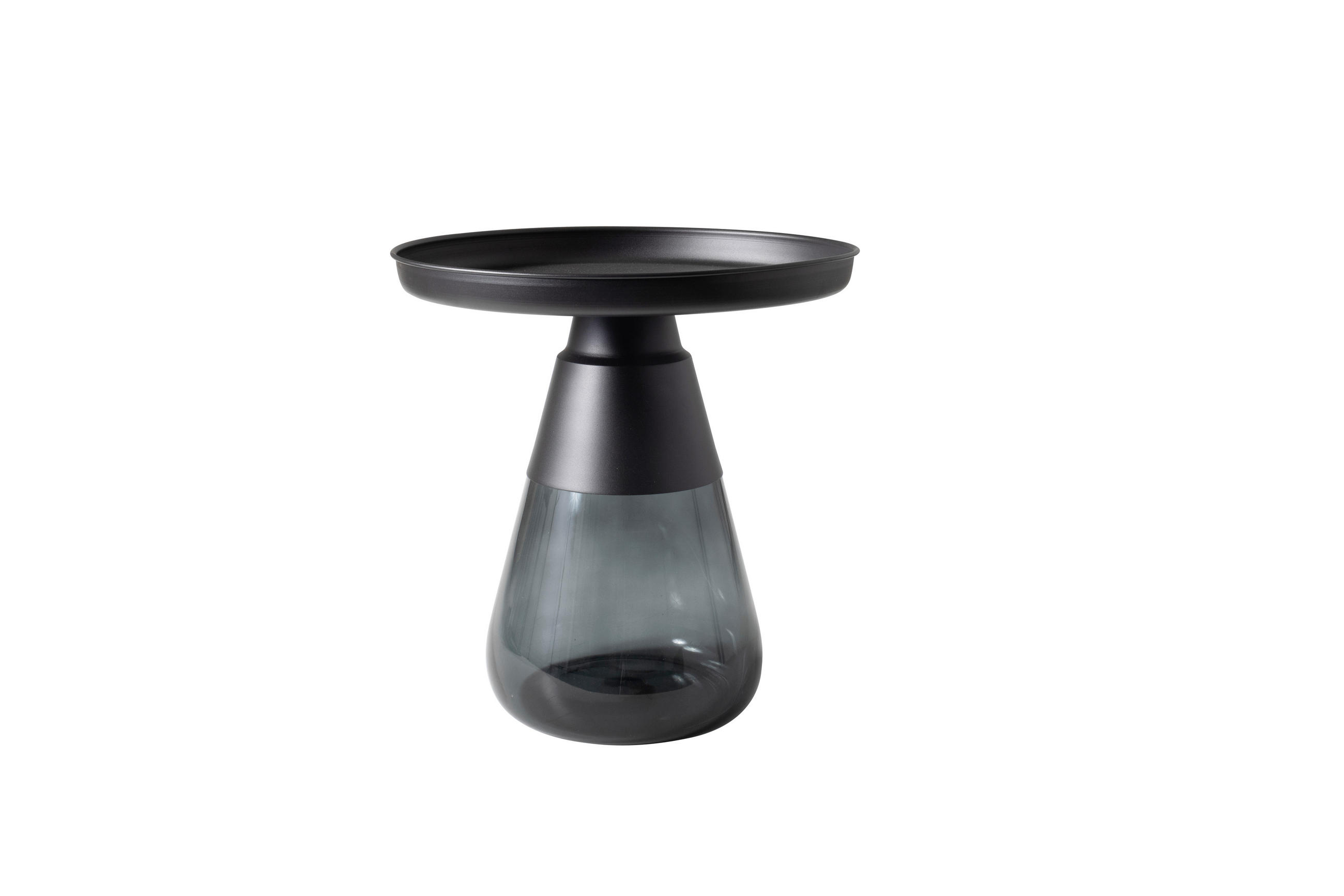 POMOĆNI STOLIĆ višebojno, crna, prozirno  metal, staklo   - višebojno/prozirno, Design, staklo/metal (51/51/53cm) - MID.YOU