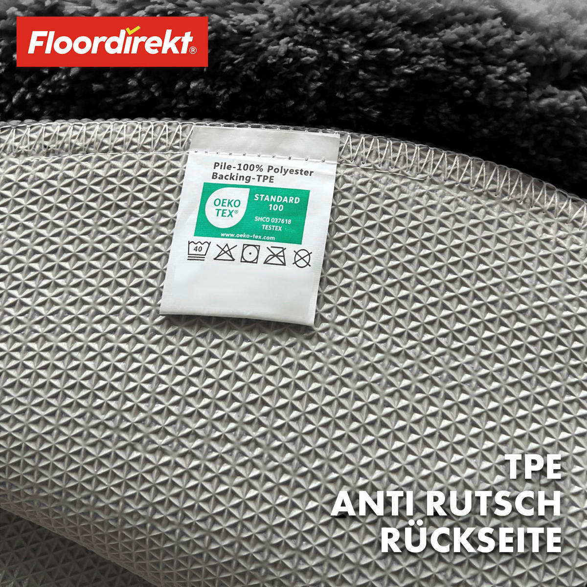 BADEMATTE SKY Schwarz 95 cm  - Schwarz, Basics, Kunststoff/Textil (95cm) - Floordirekt