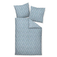 BETTWÄSCHE Seersucker 155/220 cm  - Blau, Design, Textil (155/220cm) - Janine