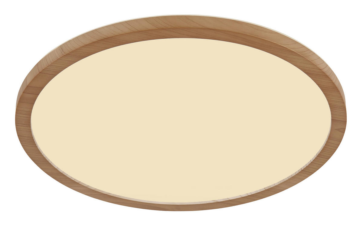 STROPNÉ LED SVIETIDLO, 42/2,5 cm  - biela/opálová, Natur, plast (42/2,5cm) - Globo