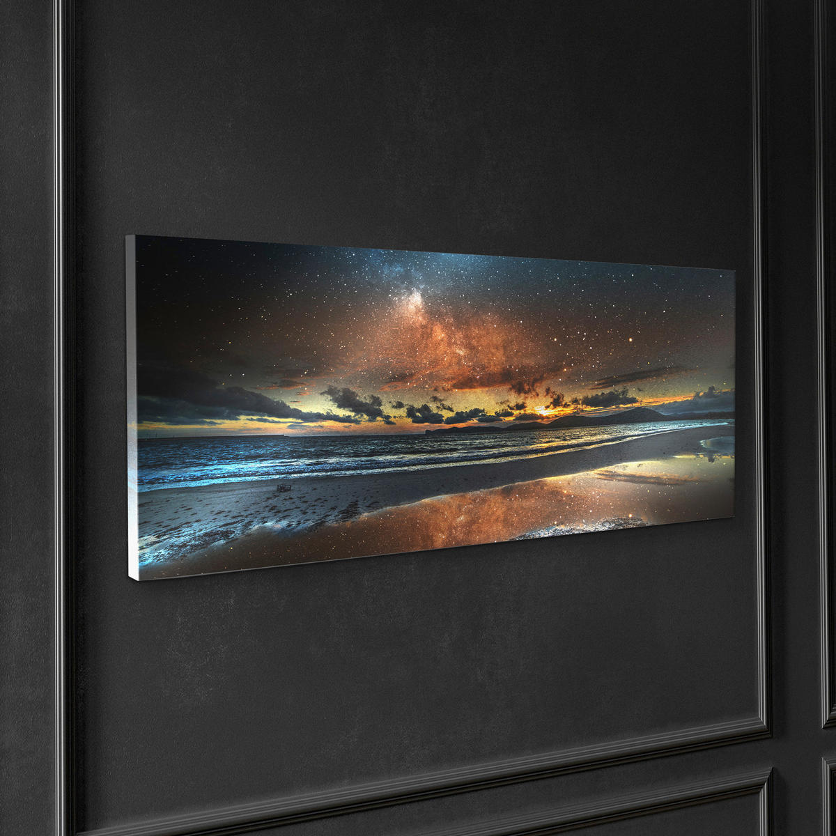 LEINWANDBILD Strand & Meer 150/60 cm  - Multicolor, Basics, Holz/Textil (150/60cm)