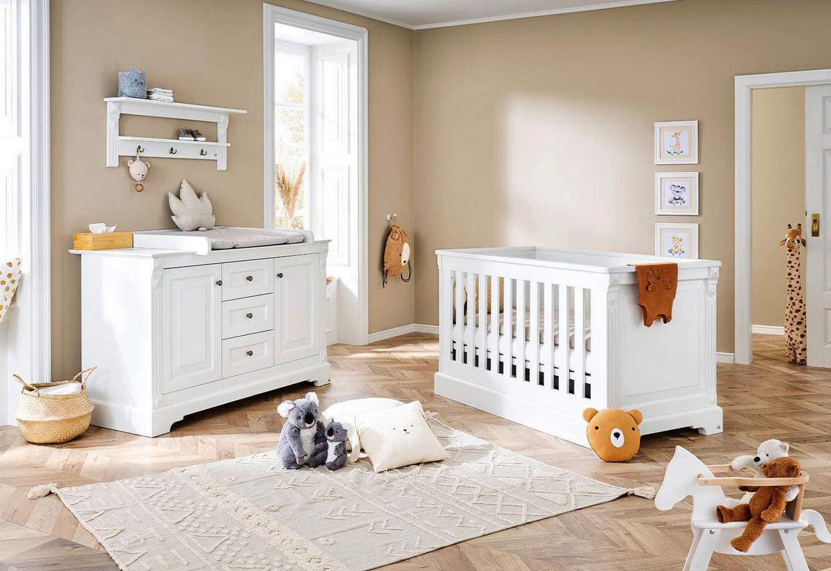 BABYZIMMER PINOLINO EMILIA  - Weiß, Trend, Holzwerkstoff - Pinolino