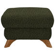 HOCKER Chenille Olivgrün - Eichefarben/Olivgrün, MODERN, Holz/Textil (65/47/65cm) - Valnatura