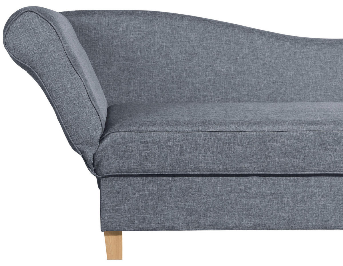 RÉCAMIERE in Flachgewebe Blau  - Blau, Design, Holz/Textil (190/88/82cm) - Max Winzer
