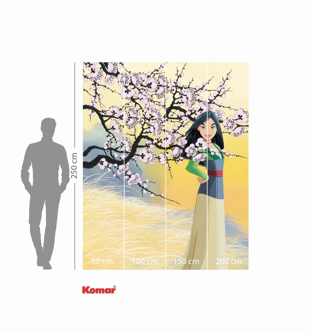 FOTOTAPETE - Gelb/Naturfarben, Design, Textil (200/250cm) - Disney