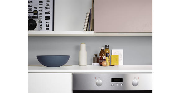 EINBAUKÜCHE - Rosa/Weiß, Design, Holzwerkstoff/Kunststoff - Dieter Knoll