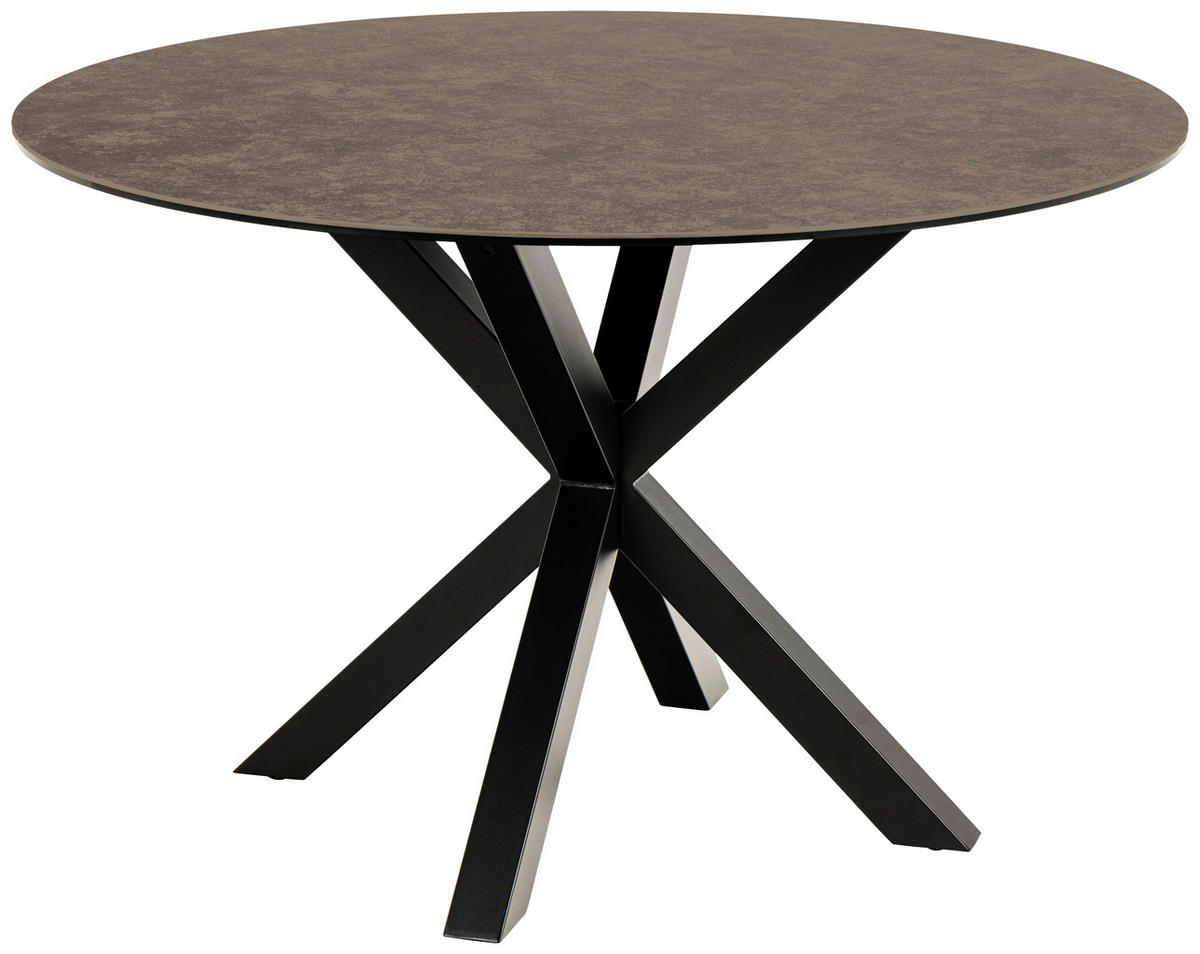 STOL ZA BLAGOVAONICU  smeđa  keramika      - smeđa/crna, Trend, metal/keramika (119/75,5cm) - MID.YOU