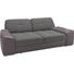 BIGSOFA Braun, Grau - Chromfarben/Buchefarben, Design, Holz/Textil (222/75/120cm) - VENDA