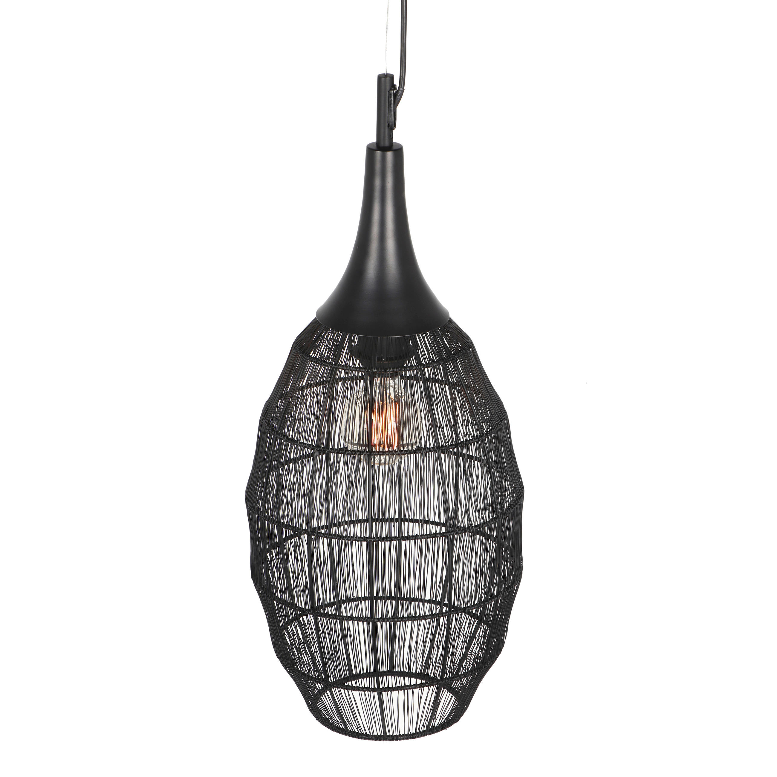 HÄNGELEUCHTE 26/150 cm   - Schwarz, Design, Metall (26/150cm) - Trio Leuchten