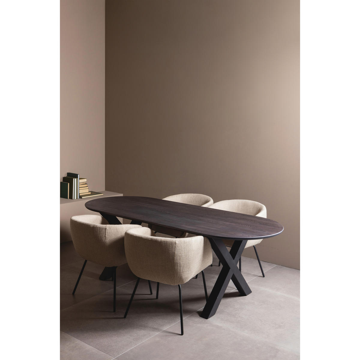 TISCHGESTELL   - Schwarz, MODERN, Metall (79/72/10cm) - Livetastic