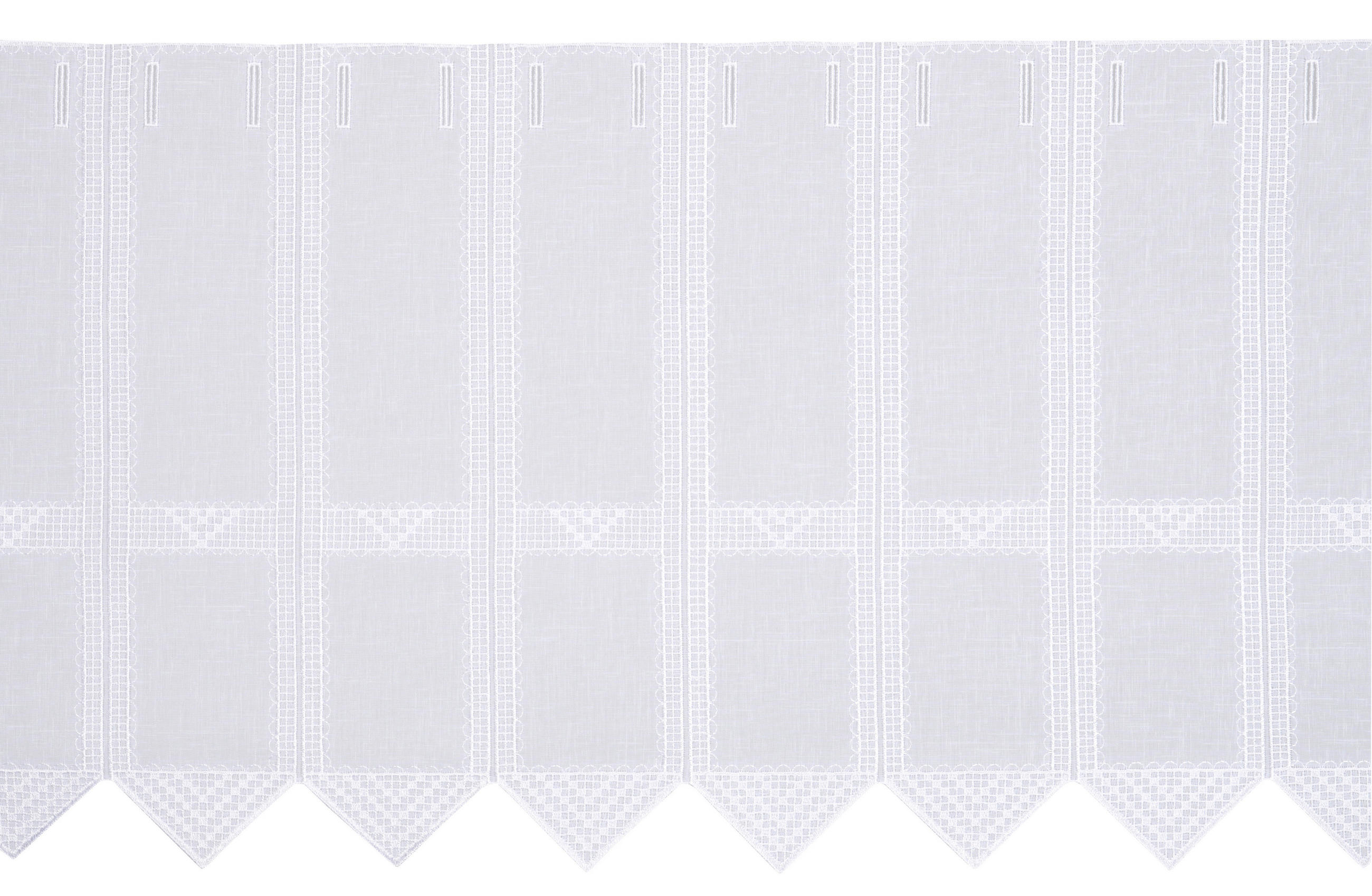 KURZGARDINE 60 cm   - Weiß, Basics, Textil (60cm) - Esposa