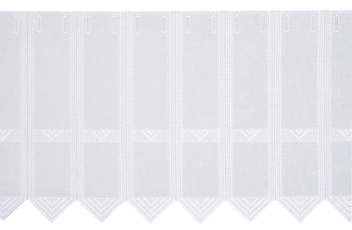 KURZGARDINE 60 cm   - Weiß, Basics, Textil (60cm) - Esposa