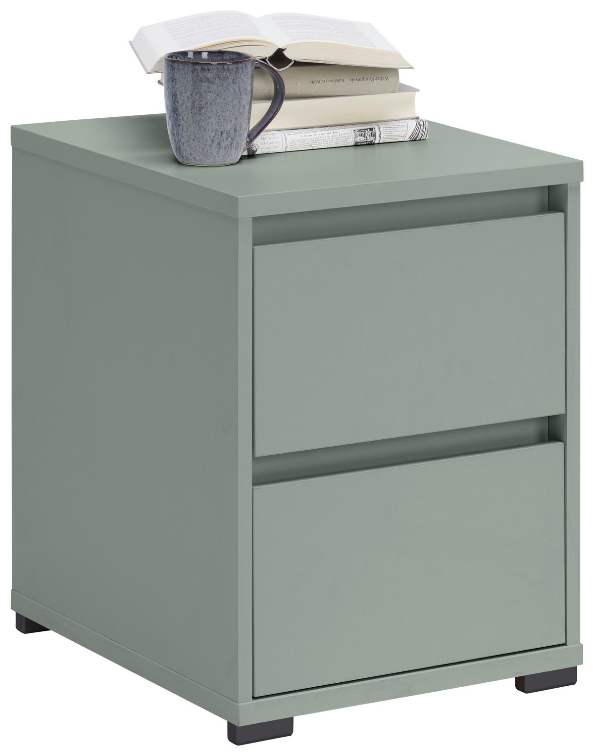 NACHTSCHRANK 40,1/54,8/48 cm  - Anthrazit/Graugrün, Design, Holzwerkstoff/Kunststoff (40,1/54,8/48cm) - Carryhome