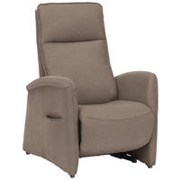 FERNSEHSESSEL Chenille Hellbraun  - Hellbraun, Konventionell, Kunststoff/Textil (79-83/108/87cm) - Valdera