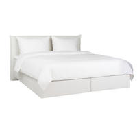 BOXSPRINGBETT 160/200 cm,  in Beige, Matratze, gepolstertes Kopfteil, Topper, H3 + H3 = fest  - Beige/Schwarz, Trend, Textil (160/200cm) - Chameo