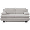 SCHLAFSOFA in Textil Hellgrau  - Wengefarben/Hellgrau, Design, Holz/Textil (203/94/100cm) - Novel