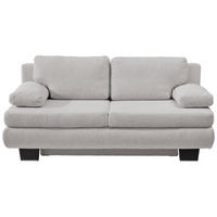 SCHLAFSOFA in Textil Hellgrau  - Wengefarben/Hellgrau, Design, Holz/Textil (203/94/100cm) - Novel