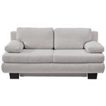 SCHLAFSOFA Macy in Hellgrau  - Wengefarben/Hellgrau, Design, Holz/Textil (203/94/100cm) - Novel