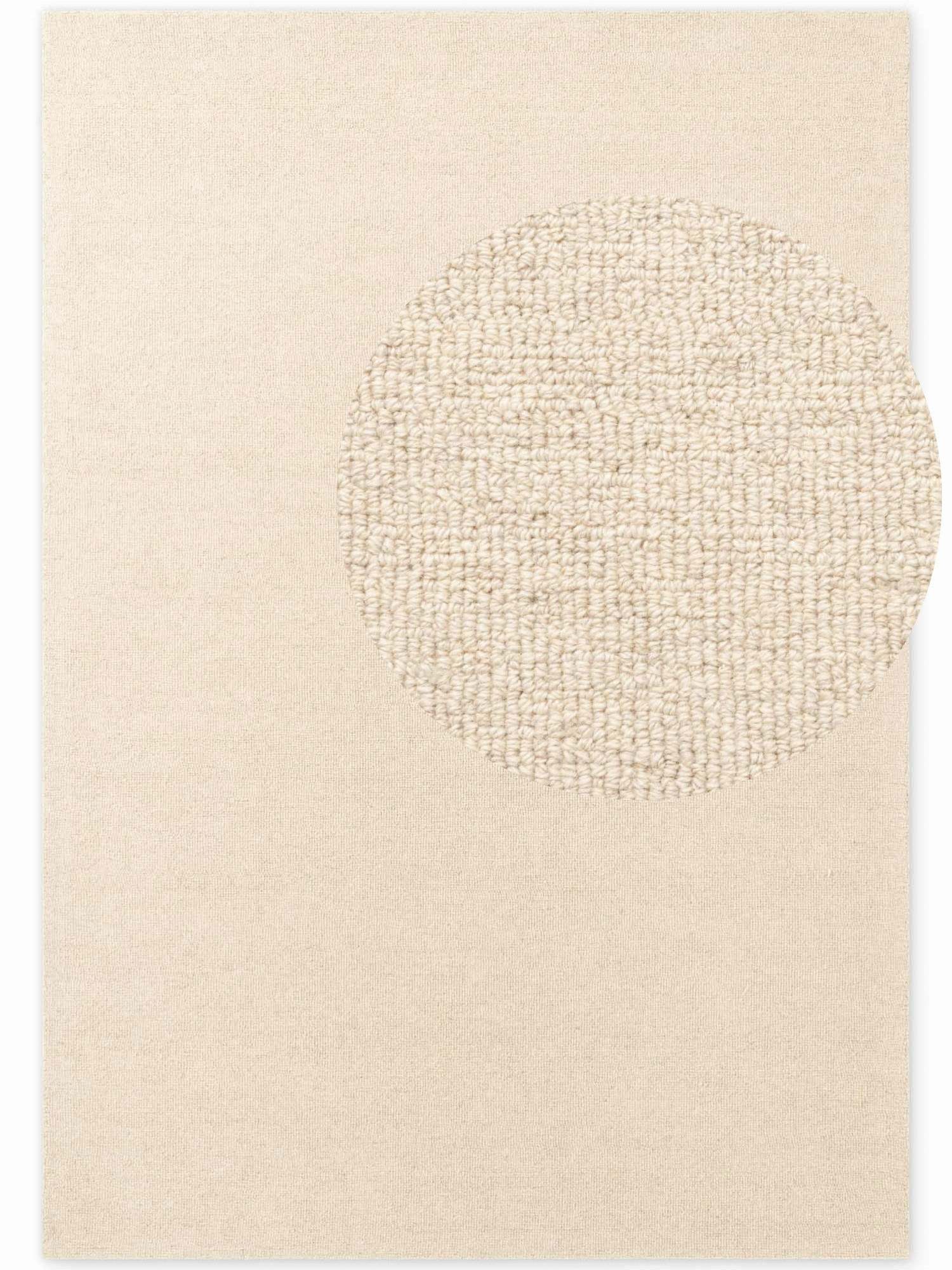 Elle Decoration Wollteppich Puristic Champagner 160x230 cm