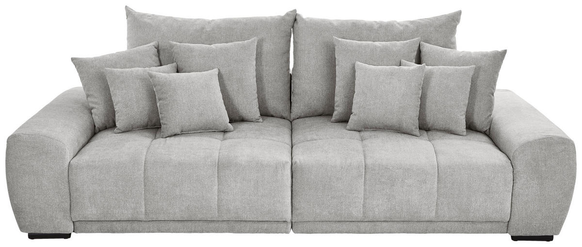 VELIKA SOFA tekstil  svijetlo siva    - svijetlo siva/crna, Konvencionalno, tekstil/drvo (280/67/120cm) - Carryhome