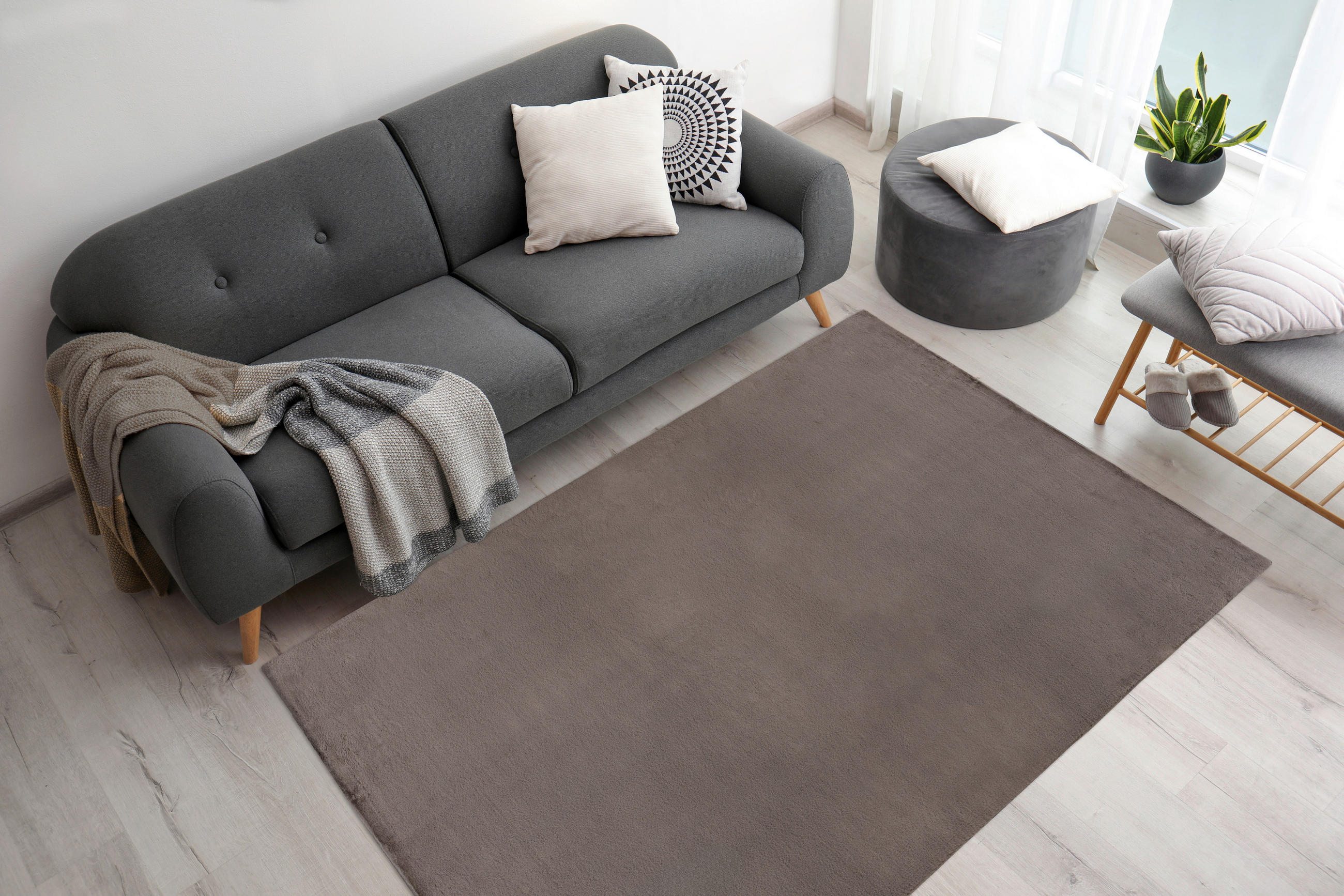 TEPPICH 80/150 cm Rabbit Prime 125 Stone Grau  - Grau, KONVENTIONELL, Textil (80/150cm)
