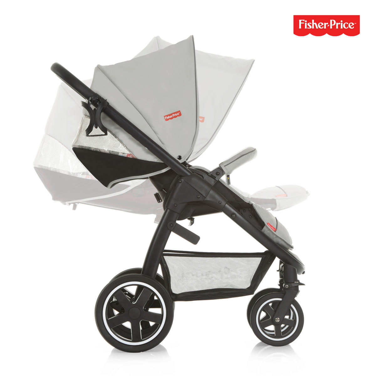 DEČJA KOLICA - SET  2018  - siva/crna, Osnovno, tekstil/metal (96/61/106cm) - Fisher Price