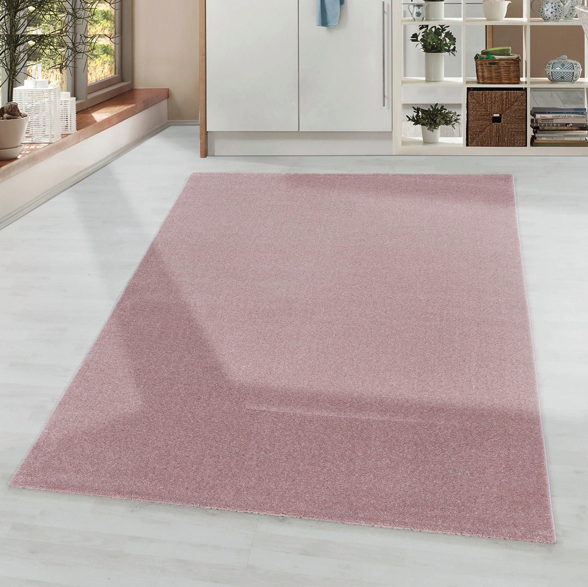 LÄUFER 80/250 cm Rio 4600 rose  - Rosa, Basics, Textil (80/250cm) - Novel