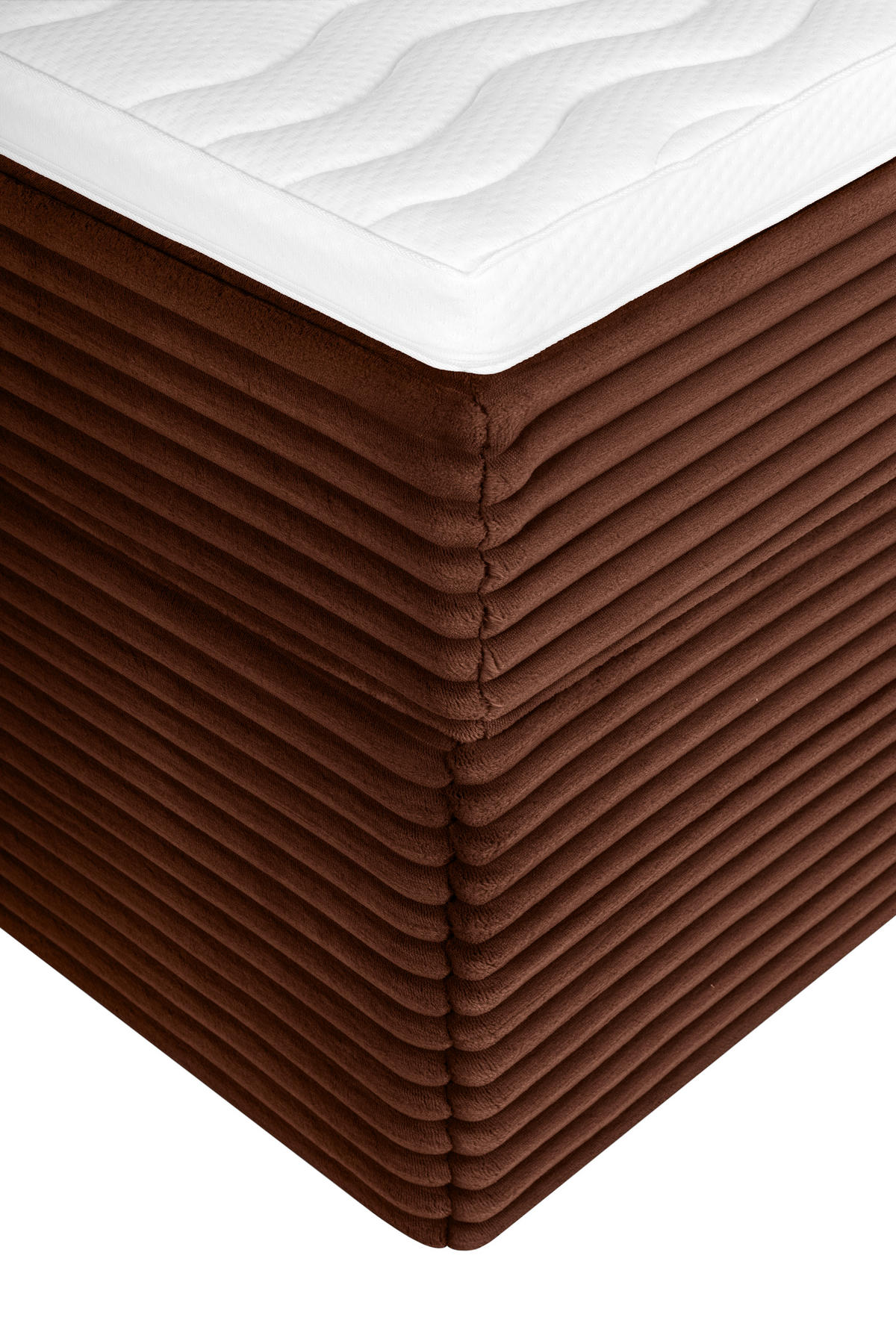 BOXBETT 140/200 cm,  in Rostfarben,  - Rostfarben/Schwarz, Basics, Holz/Kunststoff (140/200cm) - Livetastic